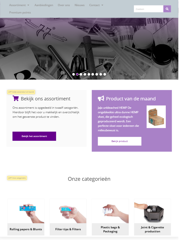 Welkom op onze nieuwe website
